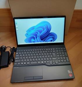 【展示品】富士通 LIFEBOOK FMVA50G2BK AH50/G2 Ryzen 7 5700U/メモリ 16GB/SSD 512GB/DVD/win11/office 2021付 22年8月製