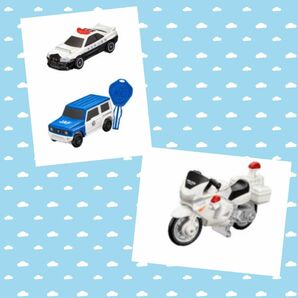 マクドナルド ハッピーセット 白バイ ジムニー パトカー　トミカスペシャルDVD2023付