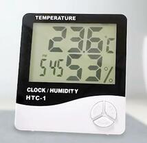 デジタル 温度計 湿度計 アラーム時計　置き時計　壁掛け時計　_画像2