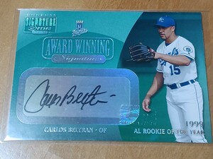 2001 Donruss Signature Series Award winning Signature Carlos Beltran Auto /99 カルロス・ベルトラン　ロイヤルズ