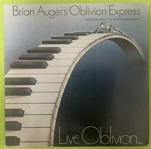 Jazz rock raregroove record ジャズ　ロック　レアグルーブ　レコード　Brian Auger's Oblivion Express Live Oblivion Vol.1(LP) 1974