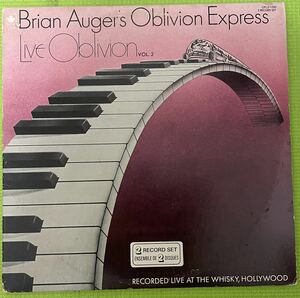 Jazz rock sampling raregroove record ジャズ　サンプリング　Brian Auger's Oblivion Express Live Oblivion Vol.2(2LP) 1976