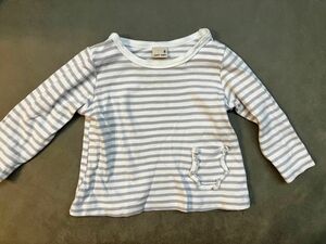 petit main プティマイン トップス ボーダー 長袖Tシャツ 90cm ロンT キッズ