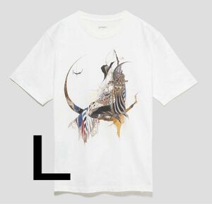 Lサイズ　天野喜孝　夢見月　Tシャツ　グラニフ　ホワイト