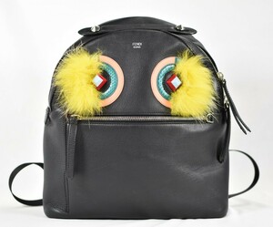 1円～【美品】FENDI　フェンディ　リュックサック　スタッズ　8BZ035　カラー、ブラッグ　ブランドバッグ 6