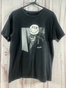 GOD SELECTION XXX　ゴッド セレクション トリプルエックス　スマイルプリントTシャツ　Lサイズ　メンズ　ファッション　2408B　