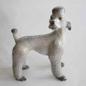 【A2】即決 希少品 Lyngby Porcelain リュンビュー・ポーセリン プードル 犬 ヴィンテージ品 フィギュリン 置物　