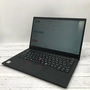 Lenovo ThinkPad X1 Carbon 20U9-S05U00 Core i7 10510U 1.80GHz/16GB/512GB(NVMe) 〔B0228〕