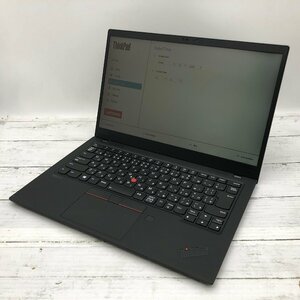 Lenovo ThinkPad X1 Carbon 20QE-S3260H Core i7 8665U 1.90GHz/16GB/512GB(NVMe) 〔B0219〕