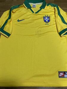 1997ブラジル代表ホームユニフォーム NIKEナイキジャパン ロマーリオ　ロナウド レオナルド　エジムンド ドゥンガ　デニウソン　Rカルロス