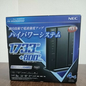 NEC Aterm ホームルーター wifi　ルーター PA-WG2600HS2 未使用品 送料無料