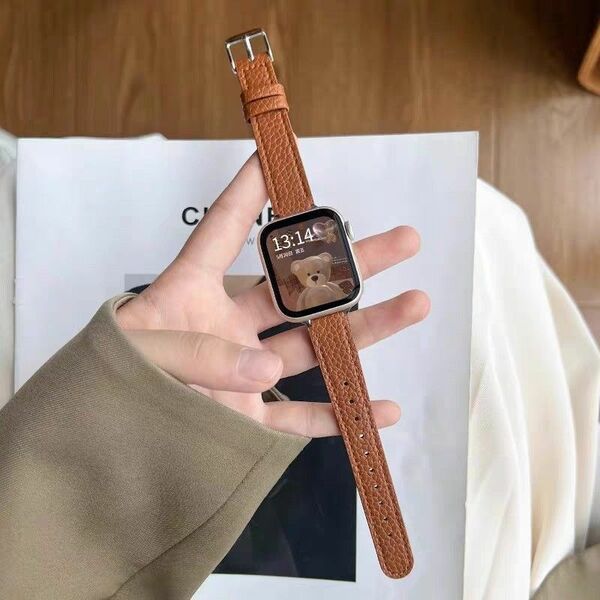 Apple Watch専用の交換レザーバンド Series7 8 9 41mm用