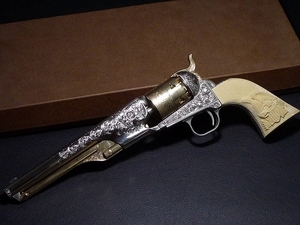 ▲801974*1▲FRANKLIN MINT/フランクリンミント・GENERAL CUSTER'S REVOLVER/ジェネラルカスターズリボルバー・樹脂製モデルガン