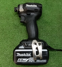 未使用品 makita マキタ 18V 充電式 インパクトドライバー 充電器×1 バッテリー×2 付 黒 ブラック TD173DRGXB ②_画像3