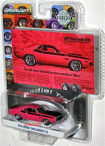 Greenlight 1/64 1970 Dodge Challenger T/A Dodge Challenger BF Goodrich Vintage AD Cars зеленый свет BF Goodrich 