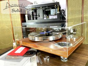 Acoustic Solid 113 MkII System レコードプレーヤー 重量級ウェイト仕様 専用ダストカバー等付属品多数 Audio Station