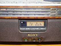 ソニー SONY　CDラジオカセットコーダー　CFD-A100TV　木目/CDラジカセ　ジャンク_画像6