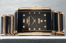 新品 TECHNOS テクノス 腕時計 正規品 アナログ腕時計 ステンレス セラミック クオーツ カレンダー ブラック ピンクゴールド プレゼント_画像5