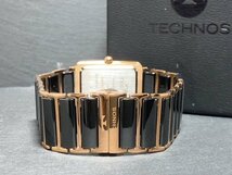 新品 TECHNOS テクノス 腕時計 正規品 アナログ腕時計 ステンレス セラミック クオーツ カレンダー ブラック ピンクゴールド プレゼント_画像7
