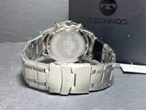 新品 TECHNOS テクノス 腕時計 正規品 アナログ クオーツ クロノグラフ カレンダー ステンレス 5気圧防水 24時間計 ブラック プレゼント_画像7