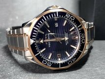 新品 TECHNOS テクノス 腕時計 正規品 アナログ腕時計 クオーツ カレンダー 10気圧防水 ステンレス シンプル ブルー ピンクゴールド メンズ_画像7
