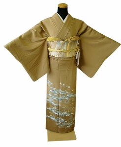  era shop .68.2cm author thing color . visit wear west . woven double-woven obi obi . obi .4 point set silk tailored . wistaria wheel . flower .152cm~158cm D531