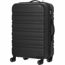 【訳あり品】スーツケース 中型 キャリーバッグ ーケース 超軽量 [TY8098ファスナータイプ M ブラック] TSAロック(W)［001］_画像1
