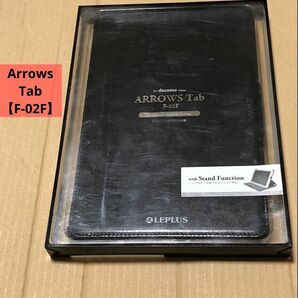 【セール品】【ArrowsTab(F-02F)】タブレット レザー合皮ケース ブラック