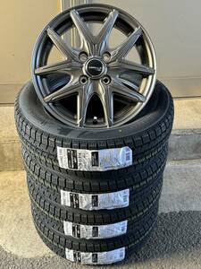 【送料無料!】クムホ クムホ WINTERCRAFT ice Wi61 155/65R14 23年製 シビラF05 14インチ 4.5J+45 PCD100 4穴 新品 アルミセット 軽自動車