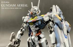 HG 1/144 ガンダムエアリアル 全塗装完成品・シャドウ吹き・ミラソウル社製フライトユニット付き