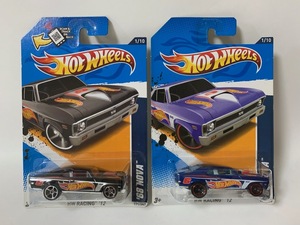 ☆Hot Wheels HW RACING ’12【’68 NOVA 色違い２台セット】CHEVROLET/シボレー/ノバ/ホットウィール 1/64（未開封）☆