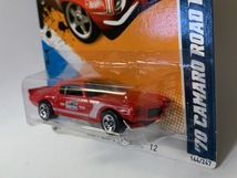 ☆Hot Wheels HW PERFORMANCE ’12【’70 CAMARO ROAD RACE 色違い2台セット】CHEVROLET/Chevy/シボレー/カマロ/サメカマ 1/64（未開封）☆_画像5