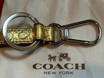 コーチ　COACH キーホルダー キーリング　ゴールド_画像3