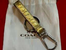 コーチ　COACH キーホルダー キーリング　ゴールド_画像1