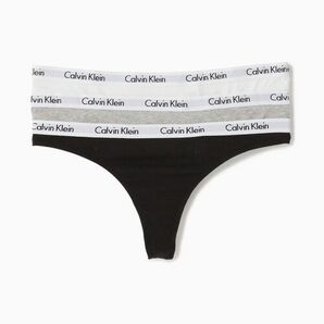 国内正規品◆新品 Calvin Klein Underwear カルバンクライン ショーツ レディース Tバック 3パック マルチ 3枚 XS 定価6,600円 セットの画像1