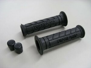 MADMAX バイク用品 スーパーグリップ 120mm ブラック/22.2mm (7/8インチ)ハンドル用 ブラック/エイプ50 ズーマー【送料800円】