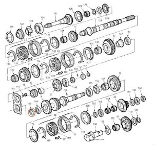  Ford M5R2 5 speed manual transmission parts parts counter shaft retainer side spacer E8TZ-7C434-T