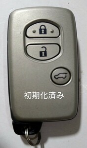 初期化済トヨタ純正3ボタンスマートキー ランドクルーザープラド基盤番号271451-5300 新品電池サービス③