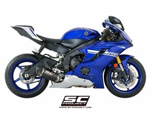 【国内在庫】SC-PROJECT SCプロジェクト SC1-Rスリップオンサイレンサー（ユーロ4対応 / 消音バッフル付属) YAMAHA ヤマハ YZF-R6 '17-19