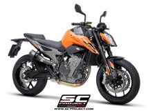 【国内在庫】SC-PROJECT SCプロジェクト CR-T M2 スリップオンサイレンサー 純正キャタライザー対応 KTM 790 DUKE '23-24 マフラー ★_画像3