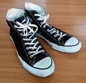 名作CONVERSE ALL STAR Hi黒ブラック29cm10ハーフ1/2スニーカー靴シューズ10.5ビッグサイズ帆布キャンバスONE Addict ct70CHUCK8TAYLOR