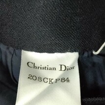 Christian Dior /クリスチャンディオール レディース ウール100% ミモレ丈スカート ブラック LLサイズ ほぼ未使用品 I-3419_画像6