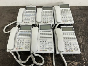 通電確認済み！NEC Aspire UX ITZ-24DG-2D(WH)TEL 24ボタンIP電話機 本体のみ 6点セット