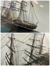 大迫力! 完成品 CUTTY SARK カティーサーク 木製帆船 船 模型 1/100スケール 全長約80cm ティー 羊毛 クリッパー_画像4
