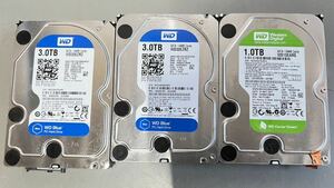 HDD 内蔵 3.0TB 2点 1.0TB 1点 WD30EZRZ WD10EARS