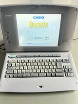 ワープロ CASIO Darwin CX-6500 通電確認済み_画像2