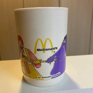 マクドナルド　プラスチックカップ　昭和レトロ　ビンテージ　80年代