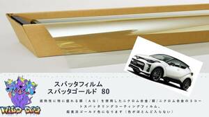 C-HR ZYX10 NGX10 フロントドアガラス・小窓用カットフィルム　スパッタゴールド80　ブレインテック製　店舗　施工も可能 佐賀県