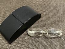 プラダ PRADA メガネ メガネフレーム クリアカラー サイズは小さ目 ケース付き 中古 おしゃれ_画像1