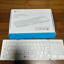 iClever Bluetooth ワイヤレス キーボード 折り畳み モバイルキーボード タッチパッド付き マルチペアリング ブルートゥース5.1 USB ipad _画像7